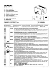 Siemens LDA6413KE-WP03-ETL Series Installation Instructions Manual