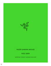Razer RZ01-0466 Important Product Information Manual