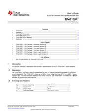Texas Instruments TPA2100P1 User Manual