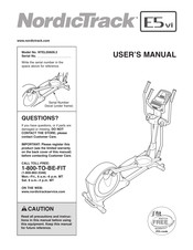 NordicTrack E5vi Elliptical User Manual