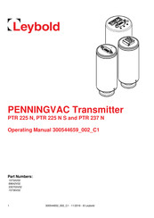 LEYBOLD PTR 237 N Operating Manual