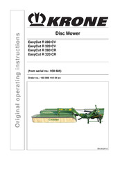 Krone EasyCut R 280 CR Original Operating Instructions