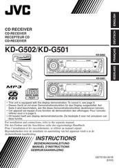 JVC KD-G502 Instructions Manual