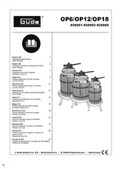Gude 30003 Translation Of Original Operating Instructions