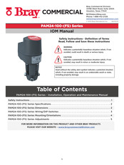Bray PAM24-100 Series Iom Manual