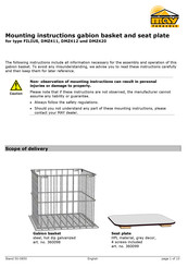 MAY Parasols FILIUS Mounting Instructions