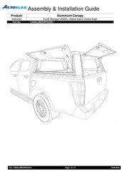 AEROKLAS CANALUMODRPD22EC Assembly Installation Manual