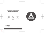 Anker PAP 22 Manual