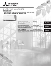 Mitsubishi Electric MSZ-GX09NL Operating Instructions Manual
