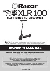 Razor Power Core XLR 100 Owner's Manual