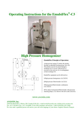 Avestin EmulsiFlex-C3 Operating Instructions Manual