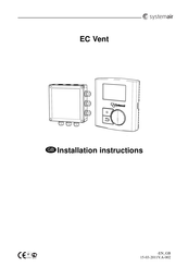 SystemAir EC Vent C Installation Instructions Manual