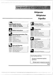 Smeg Refrigerator SRA416TP2 Use & Care Manual