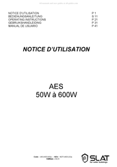 SLAT AES 50 W Operating Instructions Manual