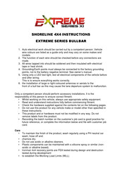 Shoreline 4x4 Extreme X-1 Instructions Manual