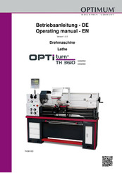 Optimum OPTiturn TH 3610 Operating Manual