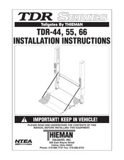 THIEMAN TDR-55 Installation Instructions Manual
