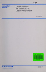 YOKOGAWA GP-IB Instruction Manual