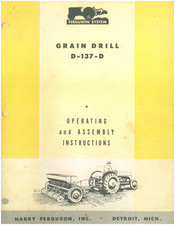 Ferguson D-137-D Operating & Assembly Instructions