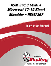 HSM HSM1367 Operating Instructions Manual
