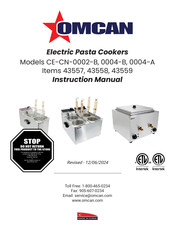 Omcan CE-CN-0004-B Instruction Manual