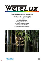 Westfalia Wetelux 91 98 03 Original Instructions Manual