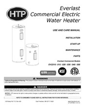 HTP Everlast EVC050 Use And Care Manual