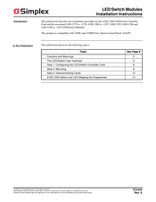 Simplex 4100-1288 Installation Instructions Manual