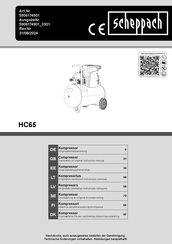 Scheppach HC65 Instruction Manual