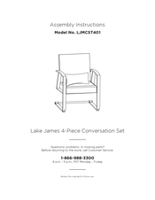 Royal garden Lake James LJMCST401 Assembly Instructions Manual