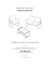 Royal garden Lindberg LBGCST401 Assembly Instructions Manual
