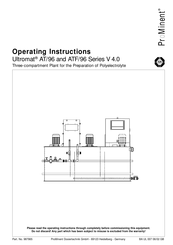 ProMinent Ultromat ATF/96 Series Operating Instructions Manual