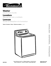 Kenmore 110 Series Use & Care Manual