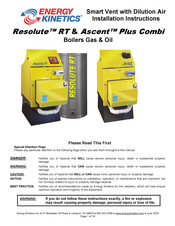 ENERGY KINETICS Ascent Plus Combi Installation Instructions Manual