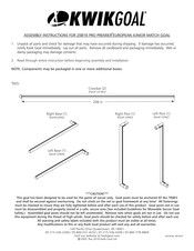 KWIK GOAL PRO PREMIER 25B16 Assembly Instructions Manual