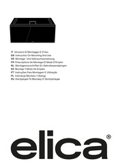 ELICA PRF0195920 Instruction On Mounting And Use Manual
