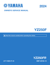 Yamaha YZ250F 2024 Owner's Service Manual