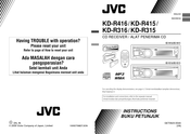 JVC KD-R316 Instructions Manual