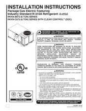 Rheem RKKN-C073 Installation Instructions Manual