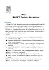LevelOne HVE-8111 User Manual