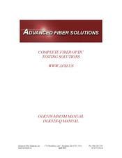 Advanced Fiber Solutions OLK52N-Q Manual