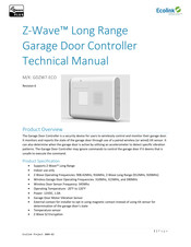 Universal Electronics Ecolink GDZW7-ECO Technical Manual