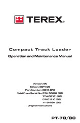 Terex PT-70 Original Instructions Manual