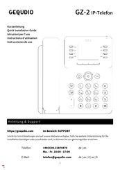 GEQUDIO GZ-2 Quick Installation Manual