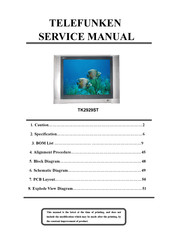 Telefunken TK2929ST Service Manual