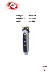 Rowenta TRIM&STYLE TN9155F0 Quick Start Manual