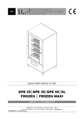 GPE Vendors GPE 50 Quick Start Manual