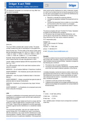 Dräger X-act 7000 Manual