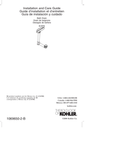 Kohler K-7272 Installation And Care Manual