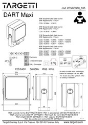 Targetti 1E3086 Manual